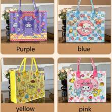 Sanrio Sanrio Kuromi Cartoon Printed Felt Bag Handbag Felt Tote Bag Storage Bag Felt Gift Bag