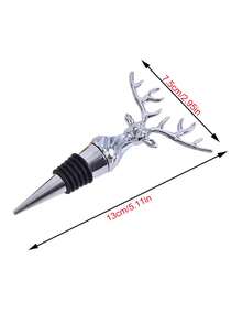 Deer Head Shape Embossed Champagne Whiskey Decanter, Suitable For Kitchen, Dining, Party, Holiday Celebration, Wedding, Ideal Gift For Men