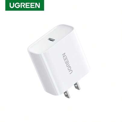  UGREEN PD 20W USB C 快速充电器兼容 16 15 Pro Max 兼容 S24 Ultra S23 S22 S21 Nan 快速充电