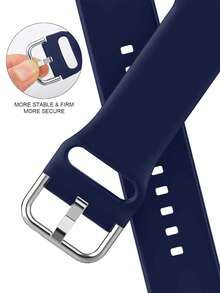 2条柔软硅胶运动表带，可调节防水腕带，饰有闪亮水钻，保护壳兼容 38/40/41/42/44/45/46/49mm，适用于 Ultra/SE/11/10/9/8/7/6/5/4/3/2/1系列，智能手表配件 - 午夜藍 - 查看 4