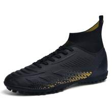 1 Pair Unisex Cleated Football/Soccer Shoes, Suitable For Training On Artificial Grass, Hard Outdoor Fields, And Indoor Courts, Professional Team Sports Shoes With Lace-Up, Non-Slip Rubber Soles, Lightweight High-Performance Design And Short Studs