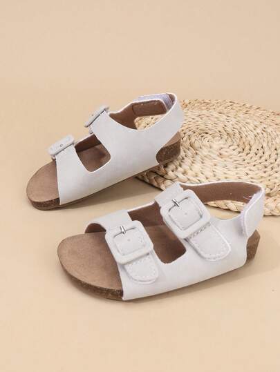 2024 Summer Unisex PU Leather Roman Sandals With Back Strap Design, Soft Breathable Footbed, Anti-Slip Lightweight Sole
