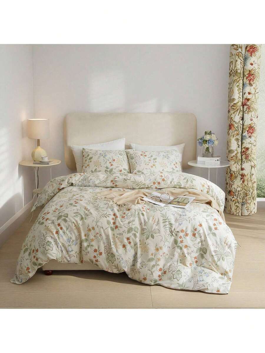 Vclife Modern Luxury Solid Color Duvet Cover Full For Girls Women And Jersey Knit Cotton Duvet Cover Queen Soft Grapefruit Bedding Set Queen , Ultra Soft, 4 Corner Ties With Two Pillowcases, No Comforter - Ruili-Xanh - Xem 1