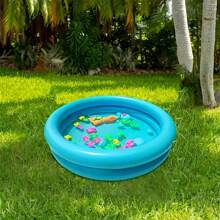 Piscina inflable pequeña, piscina inflable de cojín redondo de doble capa, piscina inflable