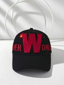 1pc Rainbow Alien 3D Embroidered W Letter Adjustable Baseball Cap - Multicolor - View 2