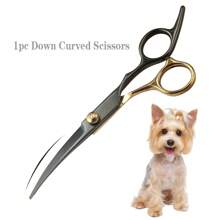Premium Tiergrooming-Scherensatz, Edelstahl Hunde- und Katzen-Trimm-Scheren mit ergonomischem Design für beide Hände, professionelles Werkzeug zum Schneiden von Tierhaar inklusive Kamm und Pflegezubehör