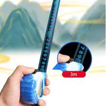 New Blue & White Shell Retractable Ruler, Anti-Fall, Scratch Resistant, High-End, 5m/7.5m/10m Extra Wide & Thick Household/Construction Use