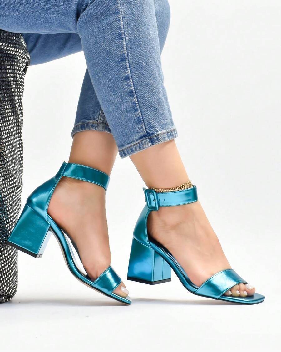 De moda  Y2K - turquesa metalico - Ver 1