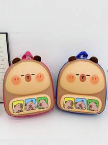 Eggshell Capybara Small Backpack, Lightweight And Cute School Bag For Girls And Boys - A - View 10