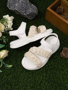 Kids' Flat Sandals / Kids' Lightweight Open-Toe School Sandals For Summer - Beige - View 3