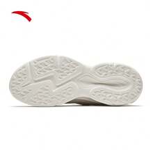 Anta 复古老爹鞋厚底男士休闲运动鞋，百搭时尚运动鞋，2025年夏季新品 - 象牙白/泥沙灰-6 - 查看 5