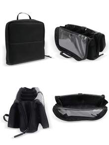 1pc Large Capacity Vertical Handheld Foldable Portable Travel Makeup Organizer Bag, Professional Makeup Artist Cosmetic Brush Case - Multicolor - View 7