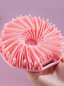 1 pezzo Spazzola da bagno in silicone per esfoliare il corpo, Spazzola da doccia multifunzione, Accessorio da bagno portatile