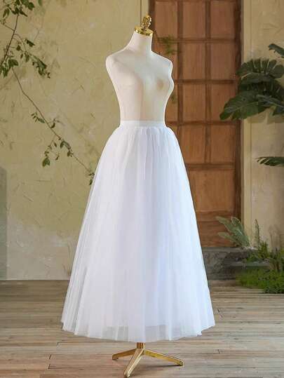 1 件女士彩色薄纱洛丽塔芭蕾舞裙，糖果色芭蕾舞舞台表演裙衬裙秋季女士服装