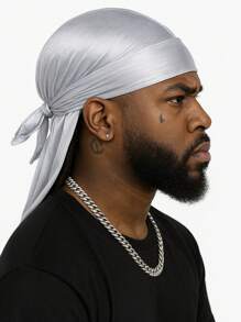 Menl Durag Solid Color Elastic SilkPirate Hat.Fashionable And Comfortable For Casual Sports Outdoor Activities, Breathable And Soft,Unisex Headscarf Pirate Hat Pirate Costume