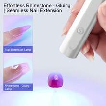 双光源更高效，专为女士打造的UV/LED混光无线便携式美甲灯，生活必需品，速干美甲灯。 - 彩色 - 查看 8