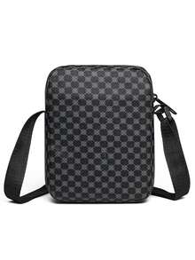 时尚撞色通勤斜挎单肩包，轻便小方包，复古街头风情人节 - 彩色 - 查看 7