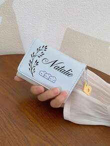 1PC Bamboo Joint Cup Internet Celebrity Glass Cup Straw Cup Gift Coffee Cup Water Cup Cup Souvenir Gift Personal Text Picture Customization For Women Wallet Mini Wallet Purse Wallet Card Wallet Wallet - Multicolor - View 7