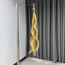 1pc Ombre Wavy Braided Ponytail Wig