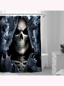 1 Stück personalisierter Duschvorhang mit eigenem Foto, individueller Foto-Duschvorhang, Badezimmer Dekor Fenstervorhang, personalisiere dein Foto/Text, Polyester, wasserdicht und einfach zu installieren, inklusive 12 Haken, personalisiertes Geschenk für Familie, Partner, Freunde, Eltern, perfekt für Muttertag, Vatertag, Herbstdekoration, Badezimmer Accessoires, Schulanfang