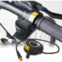 130X Daumengashebel, Universeller Beschleuniger für elektrisches Fahrrad Geschwindigkeitssteuerung, kompatibel mit 24-72V Elektromotorrad Systemen, Hochleistungs Elektromotorrad Gasbeschleuniger Zubehör