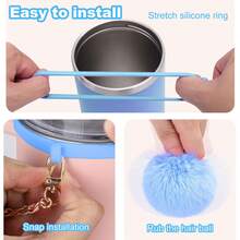 闪亮杯子配件，适用于 30 盎司 40 盎司 20 盎司带手柄的杯子，包括蝴蝶结吸管顶盖、吸管蝴蝶结装饰、皮革水瓶手柄带、靴子