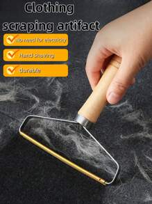 1pc Reusable Pet Fur Remover Tool, Double Sided Hair Brush For Dogs And Cats, Hand Held Hair Cleaning Brush, No Electricity Needed, Suitable For Coat, Carpet, Living Room, Bedroom, Random Pet Product Style, Cleaning Tool, Lint Remover And Fuzz Buster