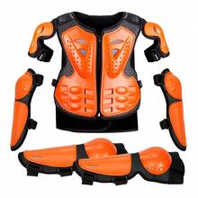 1 Piece Set Motorcycle Armor Set Riding Back Chest Guard Motorcycle Cross-Country Body Armor Motorcycle Back Chest Guard Racing Motorcycle Armor Elbow Knee Guard Motorcycle Protection Accessories