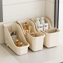1 set de 3 tamaños de cajas de almacenamiento con ruedas de material PP con diseño de cajón, adecuado para dormitorio, cocina, baño y uso doméstico multipropósito