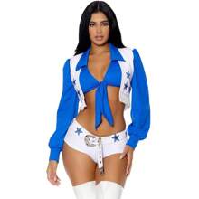 Sexy Football Baby Star Cheerleading Costume European Cup Cheerleading Costume Performance Costume