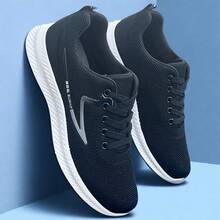 Men's Mesh Breathable Shoes, Non-Slip Wear-Resistant Casual Sneakers, Fashionable Versatile Athletic Shoes, Soft Bottom Lightweight Comfortable Shoes