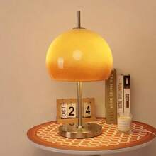 Bauhaus Living Room Retro Glass Table Lamp Gradient Orange Mushroom Floor Lamp Living Room Bedroom Atmosphere LED Lamp - Đèn sàn - Xem 4