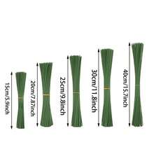 Floral Stem Wire Flower Arrangements And DIY Crafts,Floral Arrangement Kit With Green Tape And Wire,Floral Wire For Florist Flower Arrangement 6/7.8/10/11.8/16 Inches(Green) - Green - View 3