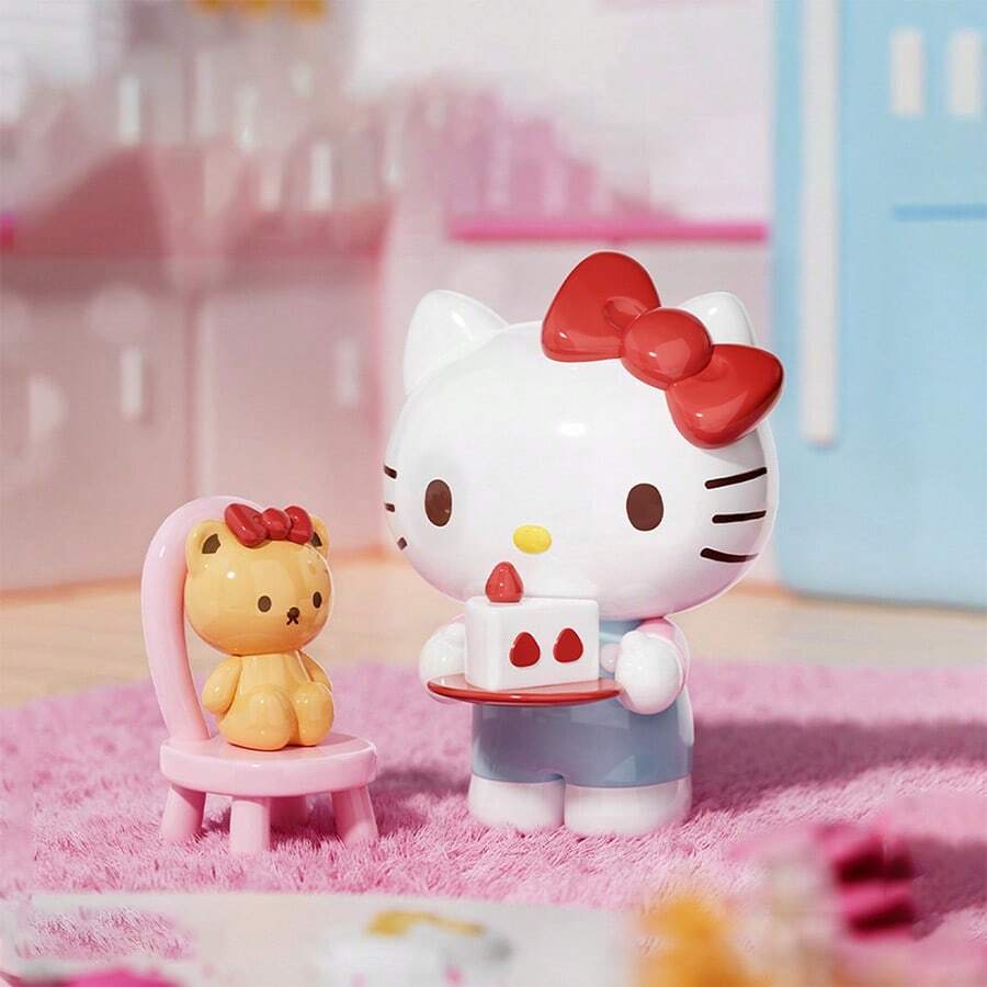 Sanrio Hello Kitty Daily Life Series Kitty Cat Ornament-Daily Afternoon Tea Routine