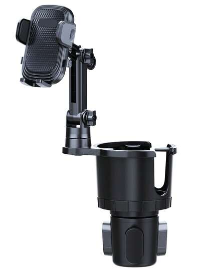 2-in-1 Getränkehalter und Handyhalterung fürs Auto, universell einstellbare Halterung, kompatibel mit iPhone, Android-Handy, Geschenkidee für Geburtstag, Familie, Freunde, Auto-Zubehör, Autohalterung für Handy