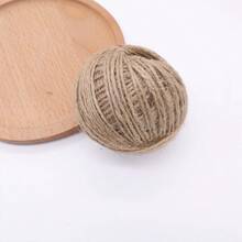 2mm 200M/100M Natural Vintage Jute Rope Twine Roll Yarn Sewing Crafts Jute Cord Thread Wedding Gift Wrap Ribbon Bows Handmade DIY Party Christmas Decoration