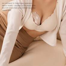 2pcs/Pack New Wearable Silicone Breast Shields & Milk Collectors, Hands-Free Reusable Nursing Pads, Breast Milk Saver, Soft Breast Shell Nipple Protectors,Nursing Cups For Travel