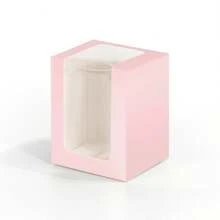 10 个，8x8x10 厘米，白色/棕色/黑色透明窗口纸盒，适用于糖果、饼干、巧克力、酒杯、蜡烛、婚礼新娘派对回礼、礼品盒 - 8x8x10cm/10pcs - 查看 20