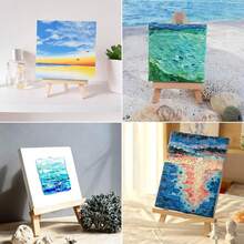 2pcs/6pcs/10pcs Wooden Easel, 6 Inch (Approx. 15 Cm) / 9.4 Inch (Approx. 24 Cm) Desktop Tripod Easel, Art Craft Drawing Painting Easel Stand, Suitable For Artist Adult Student Portable Canvas Photo Sign Holder,Home Decor ,Room Decor Gifts Birthday Graduation Decor - Multicolor - View 4