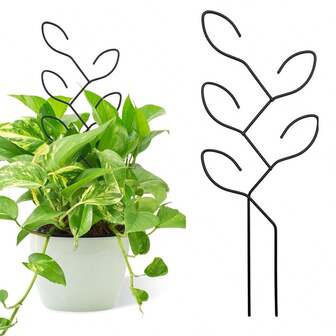 2 piezas Enrejado de soporte para plantas, estantería de soporte para plantas de maceta al aire libre, soporte floral creativo, enrejado para plantas trepadoras, soporte de inserción para plantas y flores