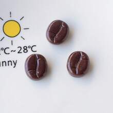 10pcs Cookie, Donut, Coffee, Bear Magnet Decorations For Refrigerator, Dishwasher, Cabinet In Bedroom, Living Room, Kitchen, Dining Room, Office Whiteboard, Fun Birthday Gift, Party Decor Stickers