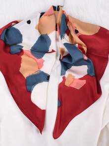 Summer Hair Accessories Bandana Scarf Hijab Women 70*70cm Luxury Design Square Scarf Girl Ribbon Hairband Neckerchief Hair Band - Multicolor - View 3