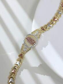 Amuleto Mexicano, Crença Religiosa em Usar Ornamentos, Pulseira da Virgencita Tricolor, Celebração de Presentes em Festivais, Joias Católicas, Joias de Presentes de Benção Protetora para Homens e Mulheres