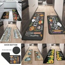 DeramHy home Neuankunft 2025! Landhausstil Küchenläufer Sets, 1 Stück rutschfeste Küchenläufer und Matten, waschbare Küchenmatten für Küchenbodenmatten, Läufer für Flur, Wäscheraum Dekoration 50 x 80 cm, 40 x 120 cm Raumdekoration Schulanfang