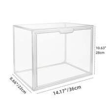 Lifevilion 3Pcs Clear Display Case Dustproof Storage Bins Containers Organizer Bag Show Box For Figures/Toys/Collectibles/Car Model - 無色 - 查看 7