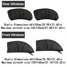 Car Sunshade Screen, Anti-Mosquito Insulation, Ultraviolet Protective Glass, Sunscreen Net, Reflective Awning, Protective Window Film, Sedan, SUV