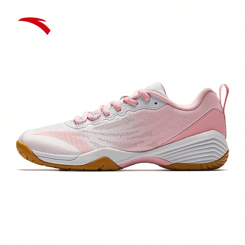 Anta 奥罗拉 | 女子羽毛球鞋夏季新款防滑专用运动鞋122524461 - 沙粒灰/腮紅粉 -3 - 查看 1