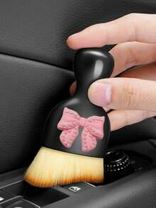 1pc Car Interior Cleaning Brush, Soft Bristle Brush For Air Conditioning, Dashboard, Air Vents And Other Interior Parts - one-size - View 4