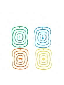 1 pièce Tapis de cuisine couleur aléatoire - Multicolore - Voir 4
