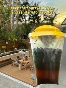 Ranch Fly Trap Reusable Fly Trap Killer Hanging Cage Mesh Pest Fly Trap For Horses, Portable Outdoor Fly Trap Bag Prevents Leakage And Catch Flies More Effectively, Suitable For Camping Garden Yard; Fly Killer, Restaurant Fly Trap, Reusable Fly Trap